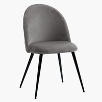Cadeira de jantar KOKKEDAL cinzento/preto