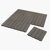 Deck tiles BRUDEAND W30xL30 9 pack