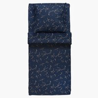 Conjunto de lençóis percal SIRI 160x240 azul