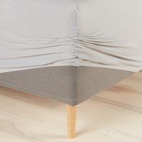 Sábana bajera ajust de jersey JENNY 160x200x35 gris