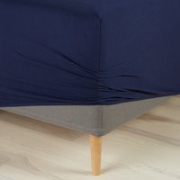 Jersey Fitted sheet JETTE S.KNG navy