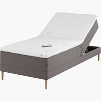 Ställbar säng 90x200cm GOLD E50 PU grå-21