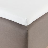 Hoeslaken topmatras MARGRETHE molton flanel 140x200x6-10 wit