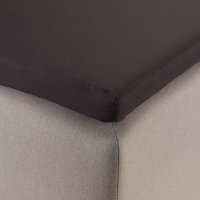 Hoeslaken topmatras ELENORA 140x200x6-10 zwart