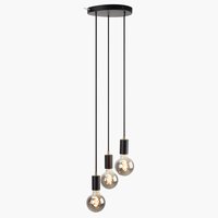 Lampa wisząca MAGNAR 3-w-1 Ś22xW220cm czarny