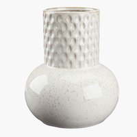 Vase INGBERT Ø15xH18cm hvit