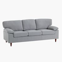 Sofa GEDVED 3-seter lys grå