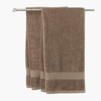 Πετσέτα μπάνιου KARLSTAD 70×140 καφέ KRONBORG