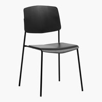 Chaise STABY empilable noir