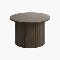 Konferenční stolek SPODSBJERG Ø67 barva tmavý dub