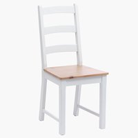 Jedilniški stol VISLINGE naravna/bela