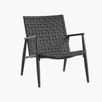 Loungestoel EDDERUP B63xH77xD75 zwart