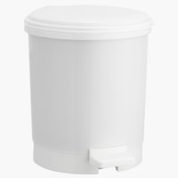 Balde lixo c/pedal UTBY 3L plástico/brco