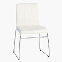 Chaise HAMMEL blanc/chrome