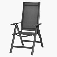 Chaise inclinable LOMMA noir