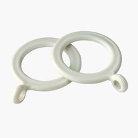 Curtain rings COUNTY 10 pack cream