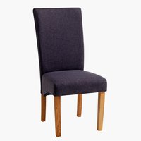 Krzesło BORUP materiał naturalny/szary