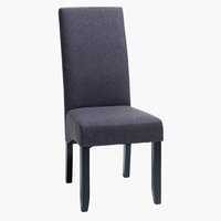 Blagovaonska stolica BAKKELY siva/crna