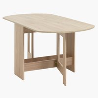 Dining table OBLING 80x100/163 oak