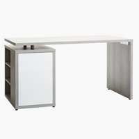 Psací stůl ULLITS 69x140 beton/bílá