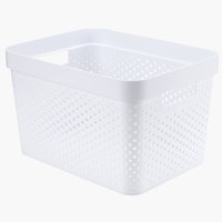 Basket INFINITY 17L plastic white
