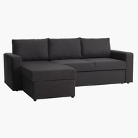Καναπές-κρεβάτι με σεζλόνγκ MARSLEV σ.γκρι