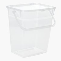 Waschmittelbehälter KLAS 6L m/Deckel transparent