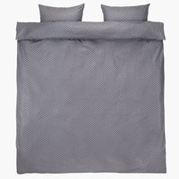 Set krep posteljine KAREN 200x220 siva