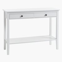 Console NORDBY 40x110 blanc