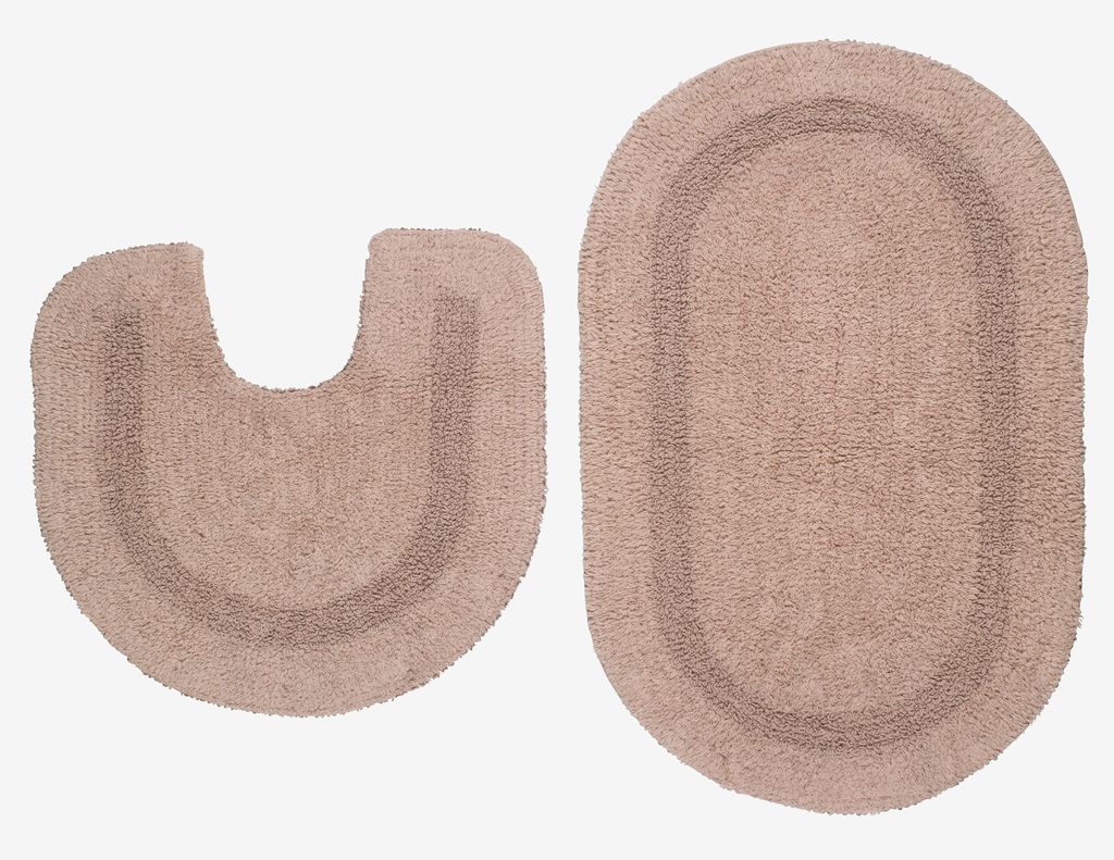 Bath mat set LERDALA 2 piece set rose JYSK