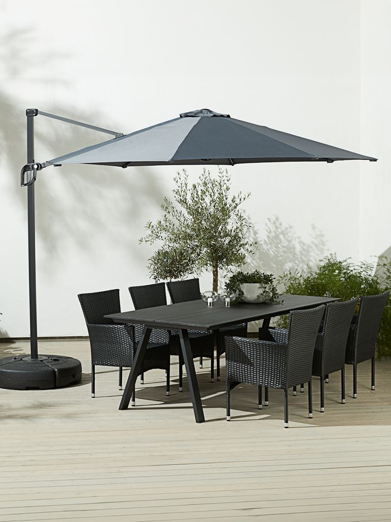 Parasol wiszący TRONDHEIM Ś300 szary