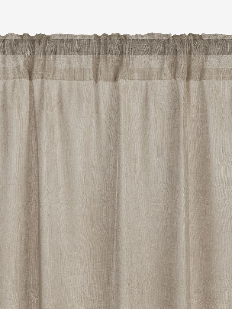 Curtain AGA 1x140x300 linen-look khaki | JYSK