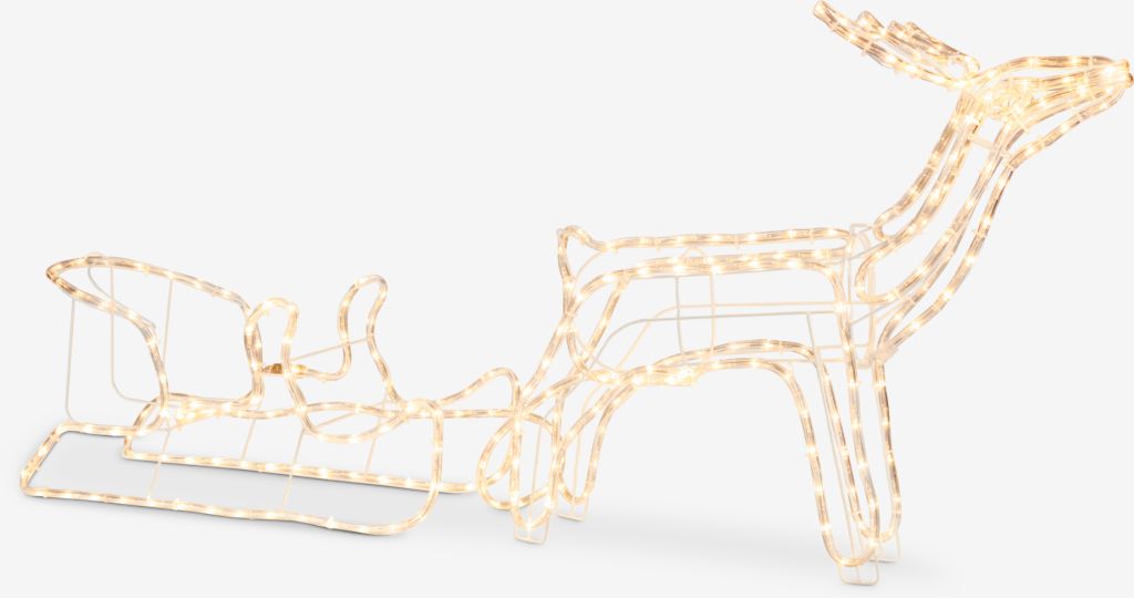 Reindeer with sledge PAVO with LED JYSK