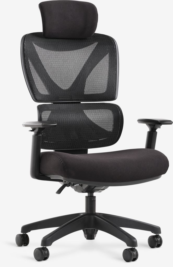 Office chair VARPELEV black mesh black JYSK