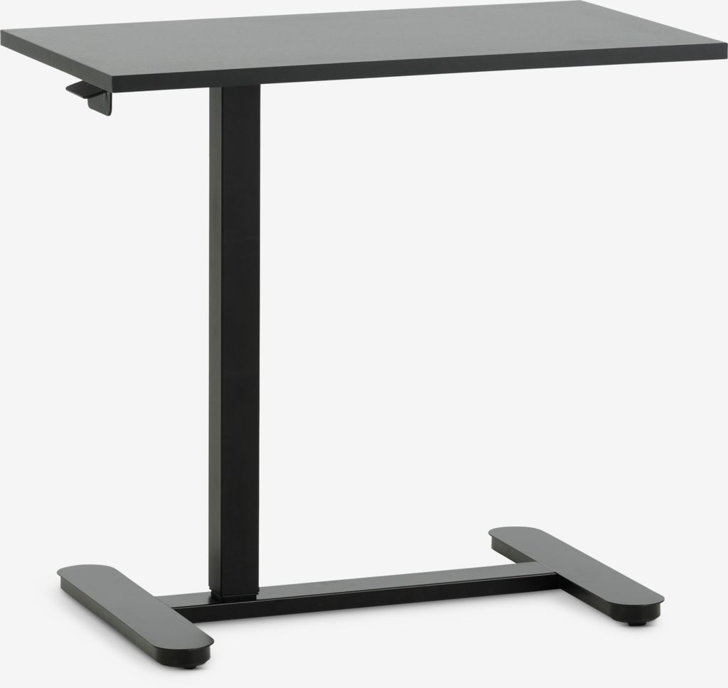 Gas height-adjustable desk LUNDTOFT 40x70 black | JYSK