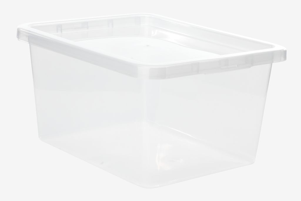 Cetomo Lot De 3 Boîtes De Rangement 20L - Bacs Plastique Avec Couvercle Et Poignée Empilables