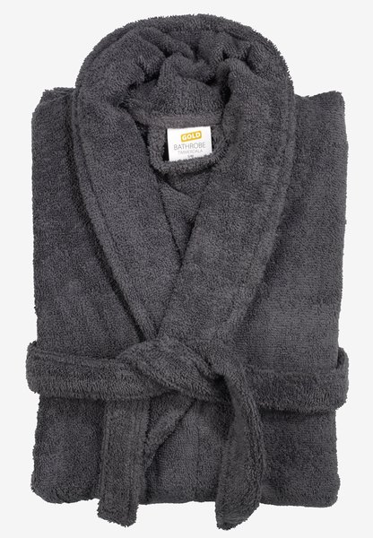 Bathrobe TIMMERDALA L/XL dark grey KRONBORG