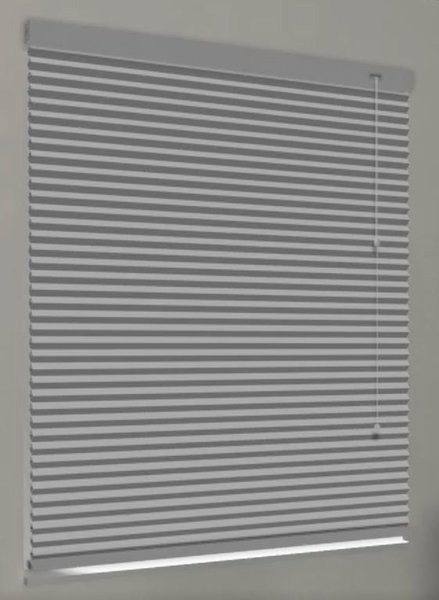 Plisségardin FUR 110x130cm lysdempende dobbel hvit