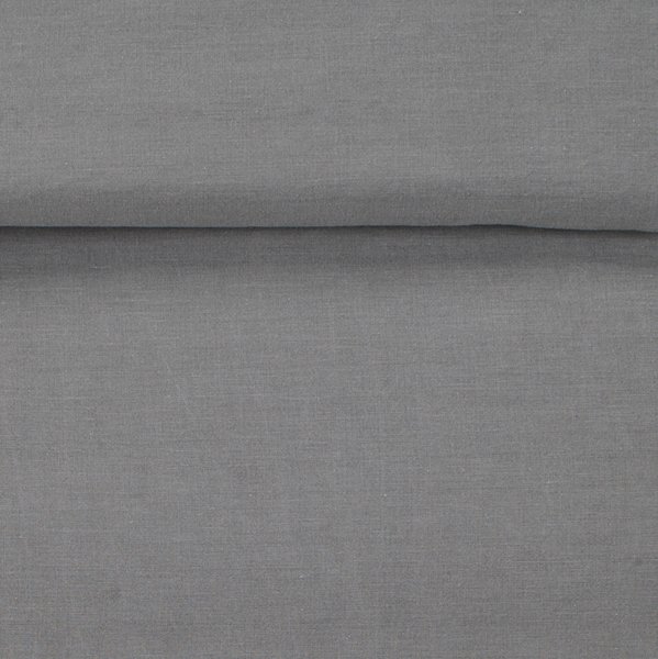 Conjunto capa edredão SANNE algodão lavado 155x220 cinzento