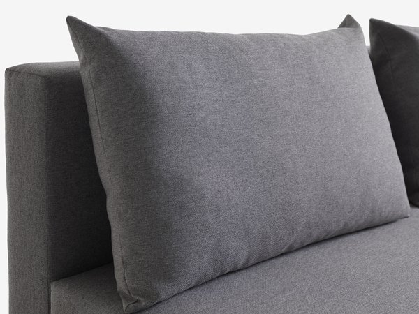 Sofa bed NORSMINDE light grey fabic