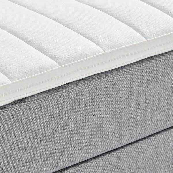Boxspringbett 140x200 LEIRKUP BC10 grau-23