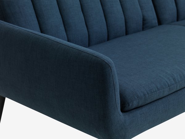 Sofa bed HARNDRUP dark blue fabric