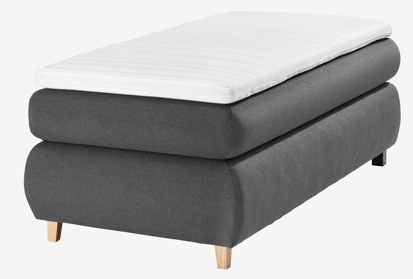 Boxspringbett 90x200cm ANDELVA GC45 grau-41 DZ