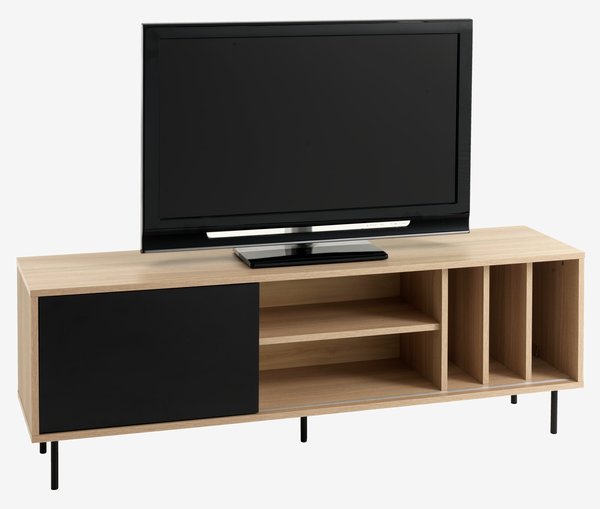 TV-meubel FARSUND eiken/zwart