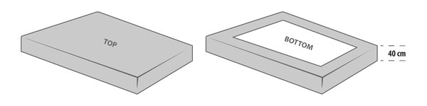 Nässeschutz-Leintuch GUNN 90x200x30 weiß