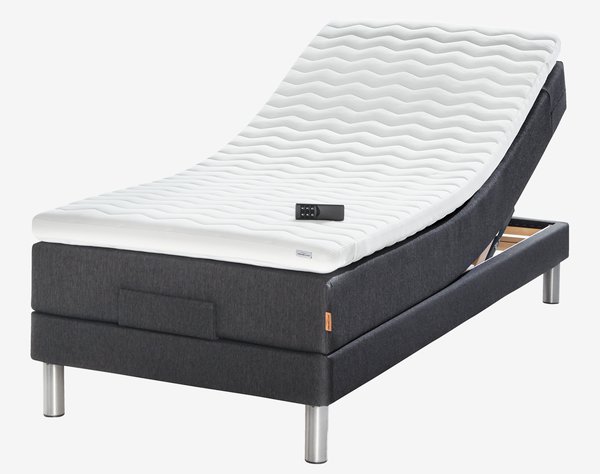 Elektrisch bed 90x200 GOLD E40 latex Grijs-40