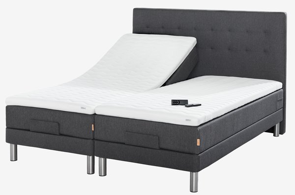 Elevationsseng 90x200cm JOSELVA GE40 grå-40 LATEX