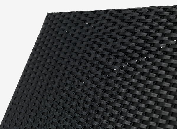 Шезлонг HASLE 70x198см чорний