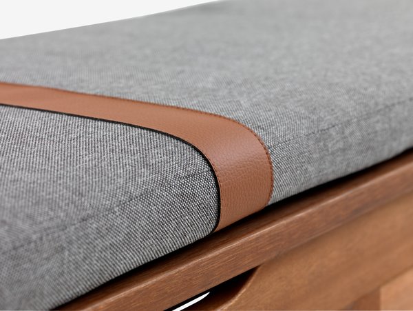 Trädgårdsbox KARLBY B128xH43xD42 hårdträ