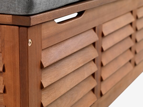 Trädgårdsbox KARLBY B128xH43xD42 hårdträ